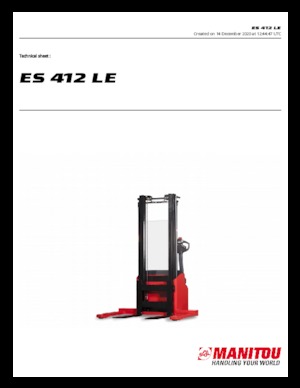 Gerbeurs à conducteur accompagnant Manitou ES 412 LE