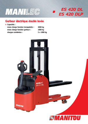 Gerbeurs à conducteur accompagnant Manitou ES 420 DLP