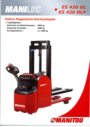 Gerbeurs à conducteur accompagnant Manitou ES 420 DLP