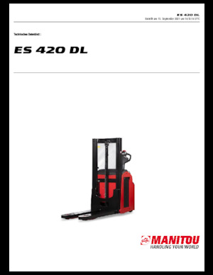 Gerbeurs à conducteur accompagnant Manitou ES 420DL