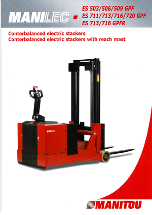 Gerbeurs à conducteur accompagnant Manitou ES 509 GPF