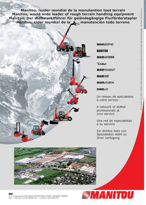 Gerbeurs à conducteur accompagnant Manitou ES 509 GPF