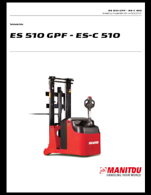 Gerbeurs à conducteur accompagnant Manitou ES 510 GPF