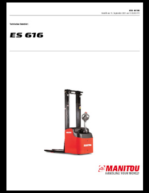 Gerbeurs à conducteur accompagnant Manitou ES 616