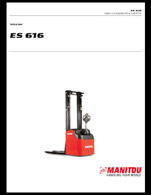 Gerbeurs à conducteur accompagnant Manitou ES 616