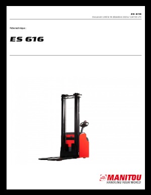 Gerbeurs à conducteur accompagnant Manitou ES 616