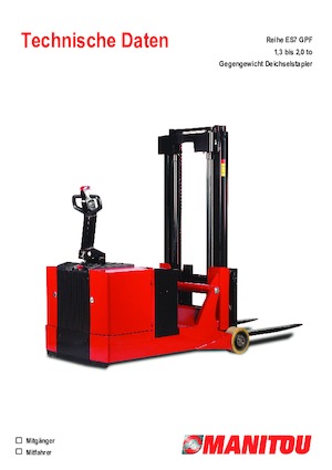 Gerbeurs à conducteur accompagnant Manitou ES 713 GPF