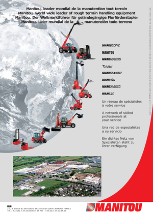Gerbeurs à conducteur accompagnant Manitou ES 820 FR