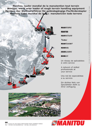 Gerbeurs à conducteur accompagnant Manitou ES 820 FR