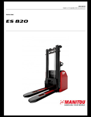 Gerbeurs à conducteur accompagnant Manitou ES 820
