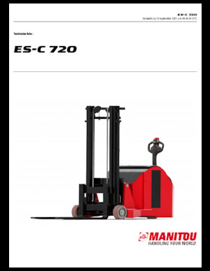 Gerbeurs à conducteur accompagnant Manitou ES C-720