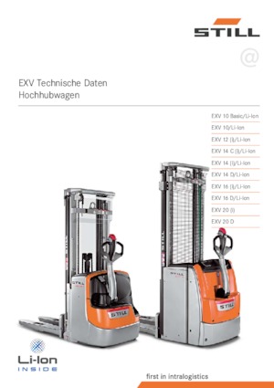 Gerbeurs à conducteur accompagnant Still EXV 14 C