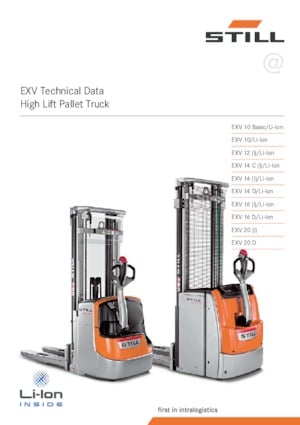 Gerbeurs à conducteur accompagnant Still EXV 14 D