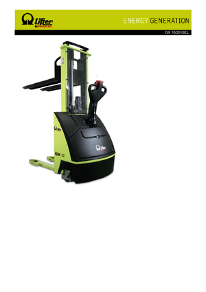 Gerbeurs à conducteur accompagnant PRAMAC Lifter GX 10/20 GEL