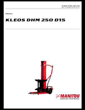 Gerbeurs à conducteur accompagnant Manitou Kleos DHM 250 D15