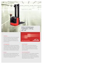 Gerbeurs à conducteur accompagnant Linde L 20 i