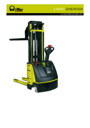 Gerbeurs à conducteur accompagnant PRAMAC Lifter LX 14/45 Triplex-Free Lift