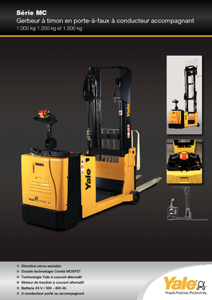 Gerbeurs à conducteur accompagnant Yale MC10