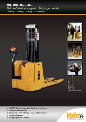 Gerbeurs à conducteur accompagnant Yale MS10E