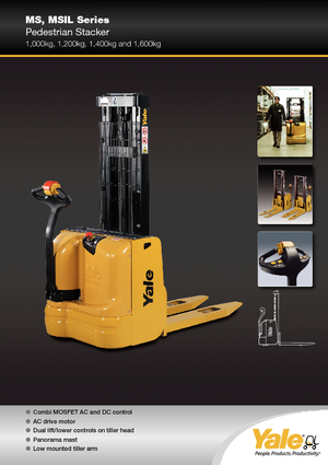 Gerbeurs à conducteur accompagnant Yale MS10E