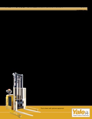 Gerbeurs à conducteur accompagnant Yale MSW040-E