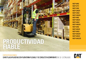 Gerbeurs à conducteur accompagnant Caterpillar NSP12PC