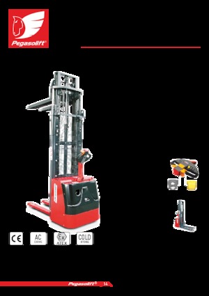 Gerbeurs à conducteur accompagnant Pegasolift PL 16