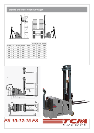 Gerbeurs à conducteur accompagnant TCM PS 12 FS