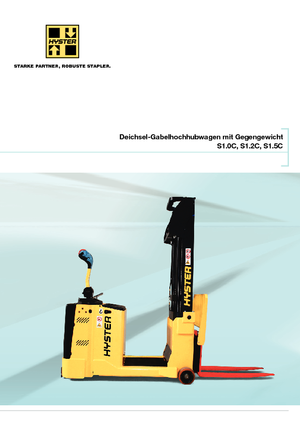 Gerbeurs à conducteur accompagnant Hyster S1.2C