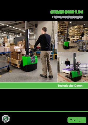 Gerbeurs à conducteur accompagnant Cesab S 110 S