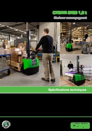 Gerbeurs à conducteur accompagnant Cesab S 110 S