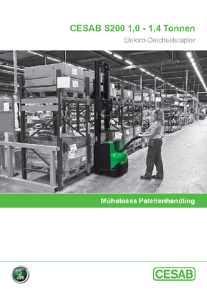 Gerbeurs à conducteur accompagnant Cesab S 212 L