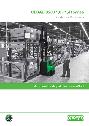 Gerbeurs à conducteur accompagnant Cesab S 212 L