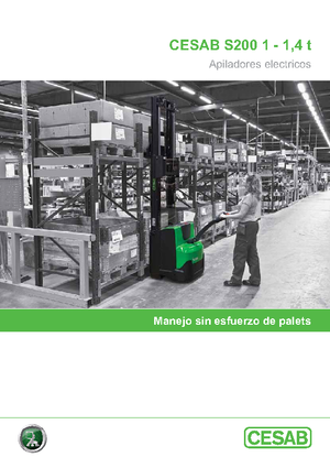 Gerbeurs à conducteur accompagnant Cesab S 212 L