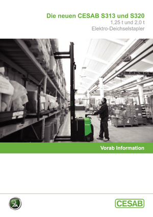 Gerbeurs à conducteur accompagnant Cesab S 313 L