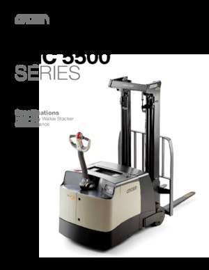 Gerbeurs à conducteur accompagnant Crown SHC 5540-30 TL