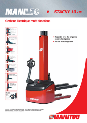 Gerbeurs à conducteur accompagnant Manitou Stacky FR-D 28
