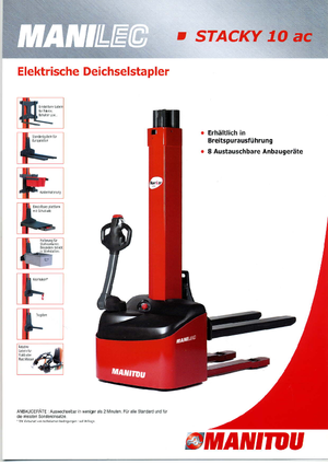 Gerbeurs à conducteur accompagnant Manitou Stacky FR-D 28