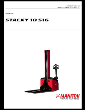 Gerbeurs à conducteur accompagnant Manitou Stacky 10 S 16