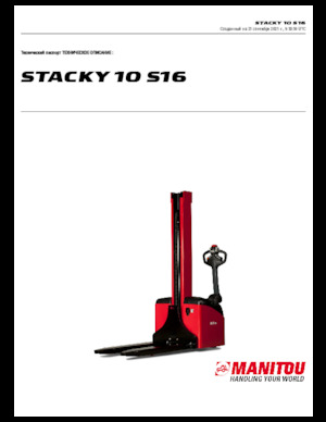 Gerbeurs à conducteur accompagnant Manitou Stacky 10 S 16