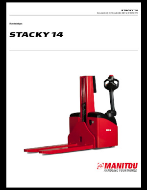 Gerbeurs à conducteur accompagnant Manitou Stacky 14