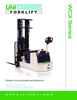 Gerbeurs à conducteur accompagnant UniCarriers WCX30