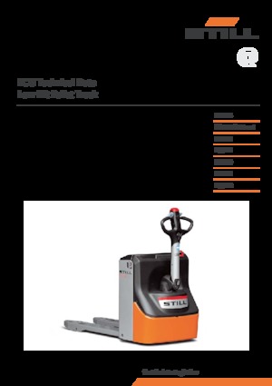 Transpalette ellectr. timon des piétons à partir du sol Still ECU 14