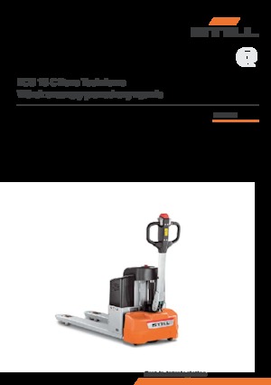 Transpalette ellectr. timon des piétons à partir du sol Still ECU 15 C