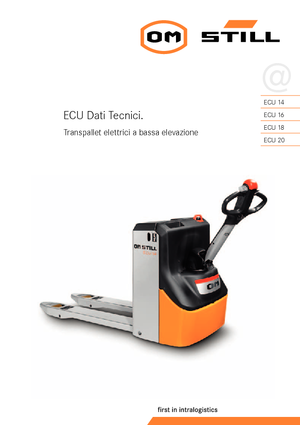 Transpalette ellectr. timon des piétons à partir du sol Still ECU 16