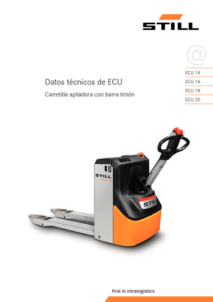 Transpalette ellectr. timon des piétons à partir du sol Still ECU 25