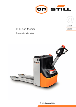 Transpalette ellectr. timon des piétons à partir du sol Still ECU 25