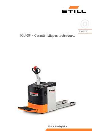 Transpalette ellectr. timon des piétons à partir du sol Still ECU-SF 20
