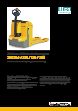 Transpalette ellectr. timon des piétons à partir du sol Jungheinrich EJE 114