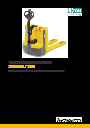 Transpalette ellectr. timon des piétons à partir du sol Jungheinrich EJE 114i